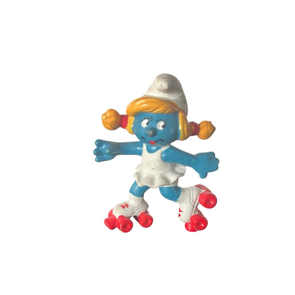 Schleich Roller Skating Smurfette From 1980